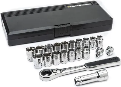 Produktbild von Gearwrench 3/8" Durchgangs-Steckschlüssel Satz, metrisch/SAE, 21-tlg. 8921