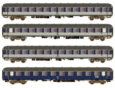 Produktbild von Hobbytrain 4-tlg. D1248 Dolomiten-Express II - DB, Ep.IV - 3x Büm, 1x Am