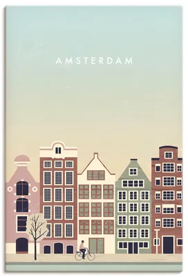 Produktbild von ARTland Leinwandbild Amsterdam Größe: 40x60 cm