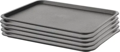 Produktbild von Ikea Tillgang Serviertablett aus Polypropylen, 37 x 29 cm, grau, 5 Stück