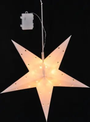 Produktbild von Beleuchteter Weihnachtsstern mit Timer, 44 cm