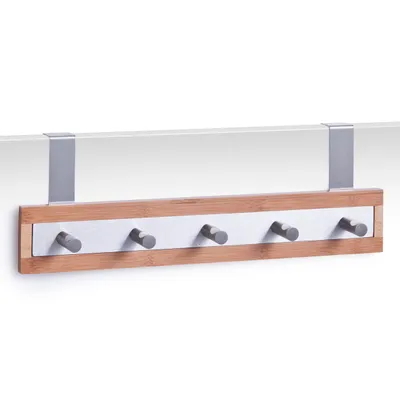 Produktbild von Zeller Türhängeleiste, Bamboo/Edelstahl 36x7x12