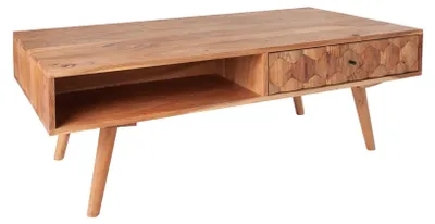 Image de Table basse 100 cm en bois, design moderne pour le salon - ACHETER MAINTENANT