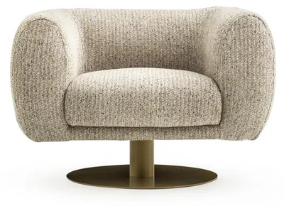 Produktbild von Sessel 1 Sitzer Wohnzimmer Moderne Design Elegantes Möbel Grau Luxus