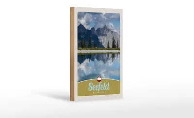 Produktbild von Holzschild Reise 12x18 cm Seefeld Österreich Wald wandern Natur