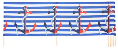 Produktbild von Ladeheid Strand Windschutz Sichtschutz LAEX001 (Streifen/Anker-1, 5 m)