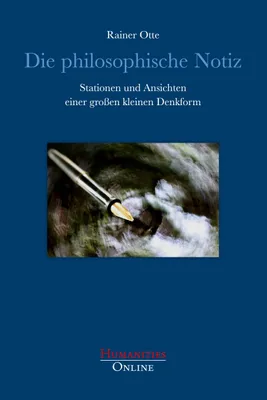 Produktbild von Die philosophische Notiz