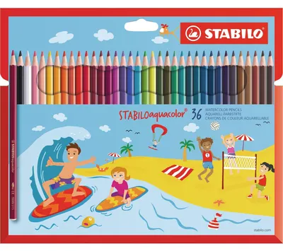 Produktbild von STABILO Aquarell-Buntstift - aquacolor - 36er Pack - 36 verschiedene Farben