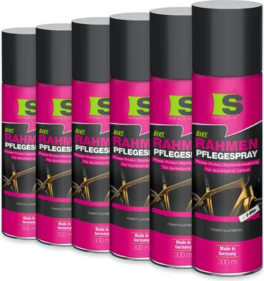 Produktbild von Spraytive 6x 300ml – Rahmen-Pflegespray mit Power Protect Wachsversiegelung – schmutz- & feuchtigkeitsabweisend – für Fahrrad, E-Bike