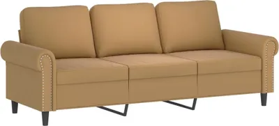 Produktbild von 3-Sitzer-Sofa Braun 180 cm Samt