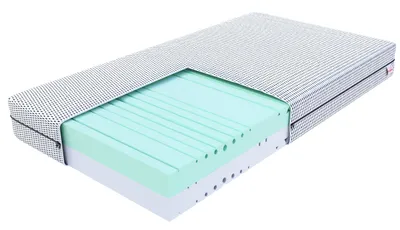 Zdjęcie produktu dla Materac SPACE Luxury Home – 21 cm – H3–H4 – pianka HR – ergonomiczny komfort snu Materac piankowy z pokrowcem z siateczki 100x200 cm