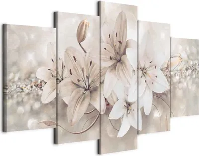 Produktbild von Vlies Leinwandbild - Winter Princess 200x100 cm Blumen b-A-0297-b-n