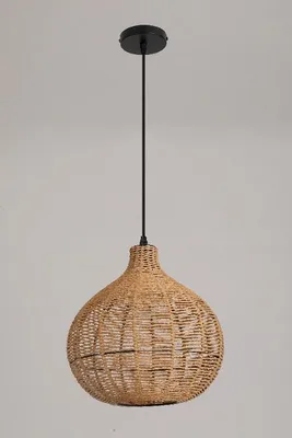 Image de Suspension Boho en rotin faite main