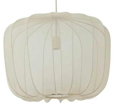 Zdjęcie produktu dla Light & Living - lampa wisząca - Plumeria - beżowy biały - tkanina - Ø 60cm - E27 - 2963527