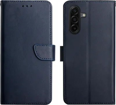 Produktbild von Samsung Galaxy S26 FE Hülle - Coverup Genuine Leather Klapphülle - Echtes Leder - Blau