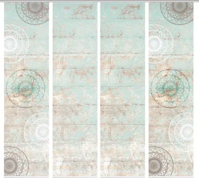 Produktbild von HOME in green 84089 MANDRIGA Schiebegardine aus recyceltem Polyester