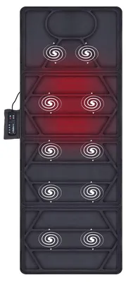 Productafbeelding van Snailax Massagekussen met warmte - 10 motoren, vibratiemassage, massagekussen met 2 verwarmingskussens, elektrisch massageapparaat voor het hele lichaam, massagekussens