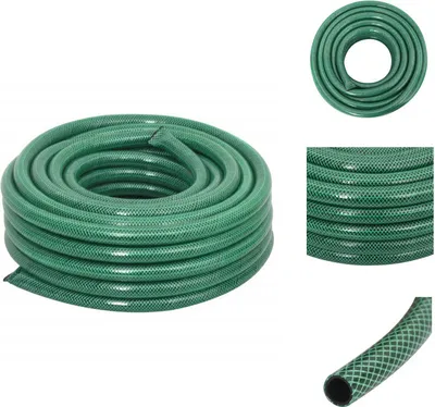 Image de vidaXL Tuyau d'arrosage vert 0,9" 10 m PVC -  Tuyaux d'arrosage