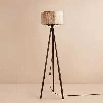 Produktbild von Opviq, AYD-3449, Stehlampen, Beige, Stoff, 21 x 21 x 140 cm