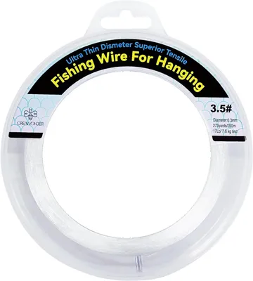 Imagen del producto de Schlagschnur: Hilo de pesca transparente, 250 m. Hilo de pesca monofilamento, alambre transparente para colgar, hilo resistente e invisible, hilo de nylon para pesca