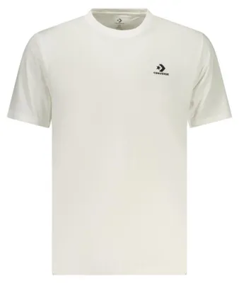 Produktbild von Herren Kurzarm T-Shirt Weiß mit Rundhalsausschnitt und Stickerei