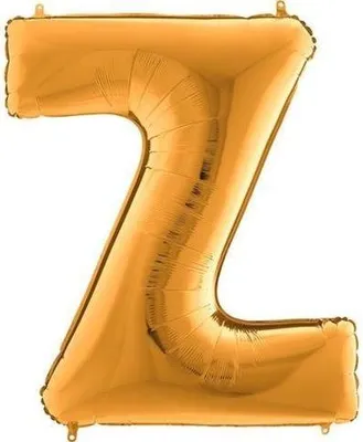 Image de Ballon gonflable lettre Z doré 102 cm