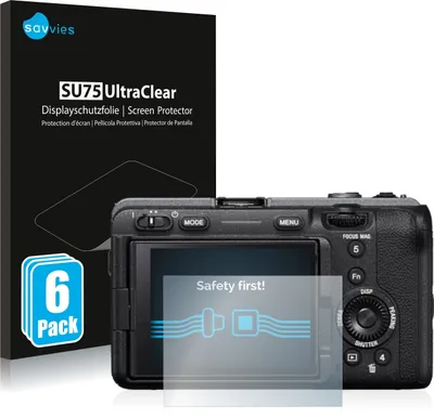Produktbild von 6x Für Sony Alpha FX30 Cinema Line Schutzfolie Savvies Displayschutz Display Schutz Folie Klar Transparent