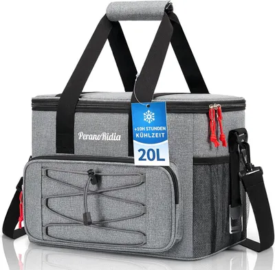 Produktbild von Kühltasche 20 l, grau, Picknicktasche