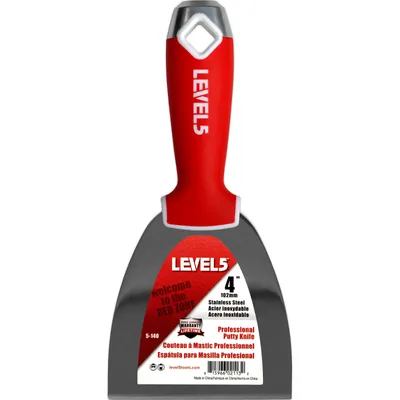 Obrázok produktu pre LEVEL5 Profesionálna špachtľa z nehrdzavejúcej ocele s kladivkovým hrotom 4"/102 mm - 5-140