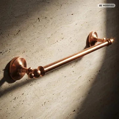 Produktbild von PaulGurkes Kupfer Handtuchstange Bronze Nostalgie Retro Antik Kleiderstange