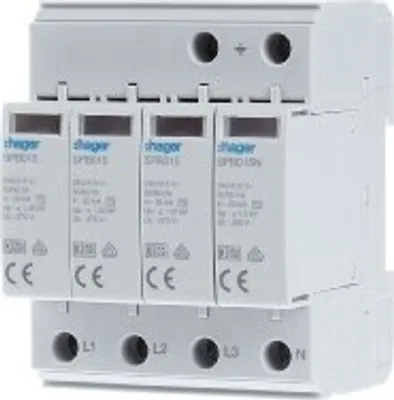 Zdjęcie produktu dla Ogranicznik przepięć SPB413 SPD T2 4P 3 1 TN-S/TT In20kA Up1,35kV Uc275V