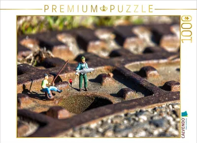 Produktbild von CALVENDO Puzzle Angelloch | 1000 Teile Lege-Größe 64x48cm Foto-Puzzle für glückliche Stunden