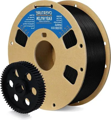 Produktbild von Famanu Nylon Filament 1 kg - Maßgenauigkeit +/- 0,03 mm - Schwarz