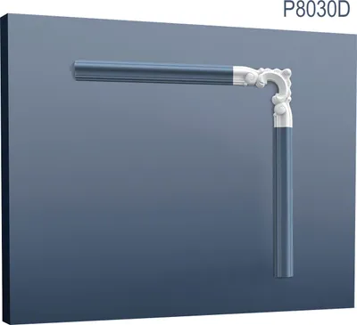 Produktbild von Wandleiste Stuck Orac Decor P8030D LUXXUS Eckelement Zierleiste für Friesleiste Rahmen Spiegel Profil Wand Einrichtungs Element