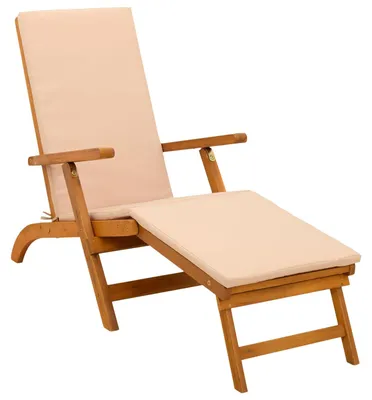 Image de Chaise longue réglable et pliable vidaXL 55 x 146 x 91 cm