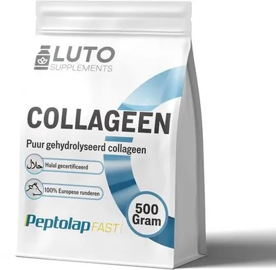 Zdjęcie produktu dla Peptolap Fast – szybko hydrolizowany proszek kolagenowy typu I i III zgodny z zasadami halal | 500 g | LUTO Supplements