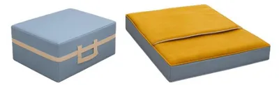 Immagine prodotto di COUPEY Kit letto pieghevole completo inPoliuretanovaligia 120x60x10 cm giallo