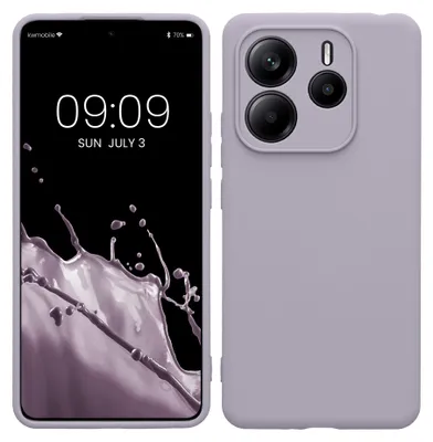 Produktbild von kwmobile Handyhülle für Xiaomi Redmi Note 14 5G (Nicht für 4G) Hülle - weiches Handy Silikon Case - Schutzhülle Cover - Lavendel