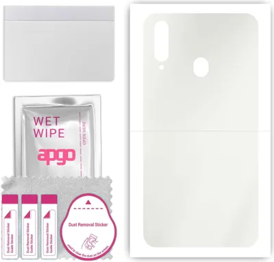 Produktbild von apgo Rückseite Schutzfolie, Matt, kompatibel mit Samsung Galaxy A20s, Hinten Hydrogel-Displayschutzfolie mit Positionierhilfe, kratzfest, einfache Montage