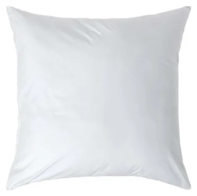 Image de Taie d'oreiller - 80 x 80 cm - 100 % coton égyptien - Percale - Blanc