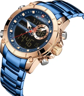 Produktbild von NAVIFORCE SC-14608 Uhr - Blau/Golden/Rosa KP14608