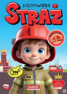Produktbild von Martel Strażacy: Kolorowanka Z Naklejkami Dla Dzieci 3+