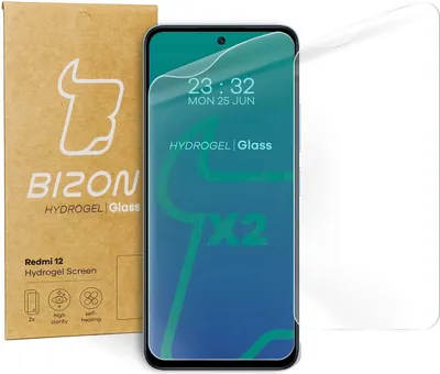 Produktbild von Bizon Glass Hydrogel Redmi 12 [2 PACK]