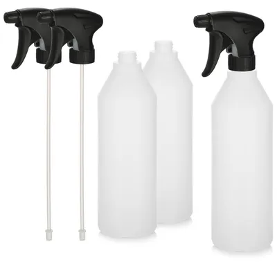 3x XL Spritzflasche 1035 ml mit verstellbarem Sprühkopf