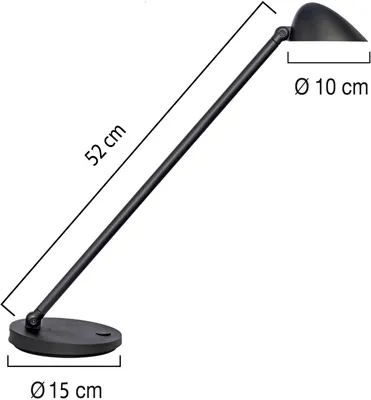 Produktbild von Unilux JACK, Schwarz, Acrylnitril-Butadien-Styrol (ABS), Kunststoff, Büro, 2 Jahr(e), 1 Glühbirne(n), 6,2 W