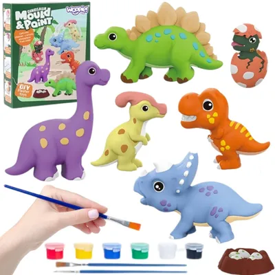Obrázek produktu pro Sada Woopie Diy Paint Craft: Vyrobte si figurky ze sádry a namalujte je – Sada dinosaurů