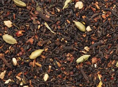 Produktbild von 1 kg Schwarzteemischung Pu-Erh Chai Zimt-Kardamom-Note aromatisiert
