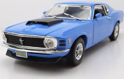 Image de Motormax 73154B Ford Mustang Boss 429 1970 bleu 1:18