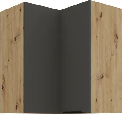 Produktbild von Oberschrank LUNARA 2 – 60 x 60 cm, Graphit/Eiche (Artisan).