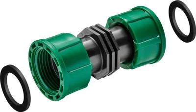 Productafbeelding van Verbindingsstuk 1 inch -1 inch voor 2 ventielboxen V3 Gardena
